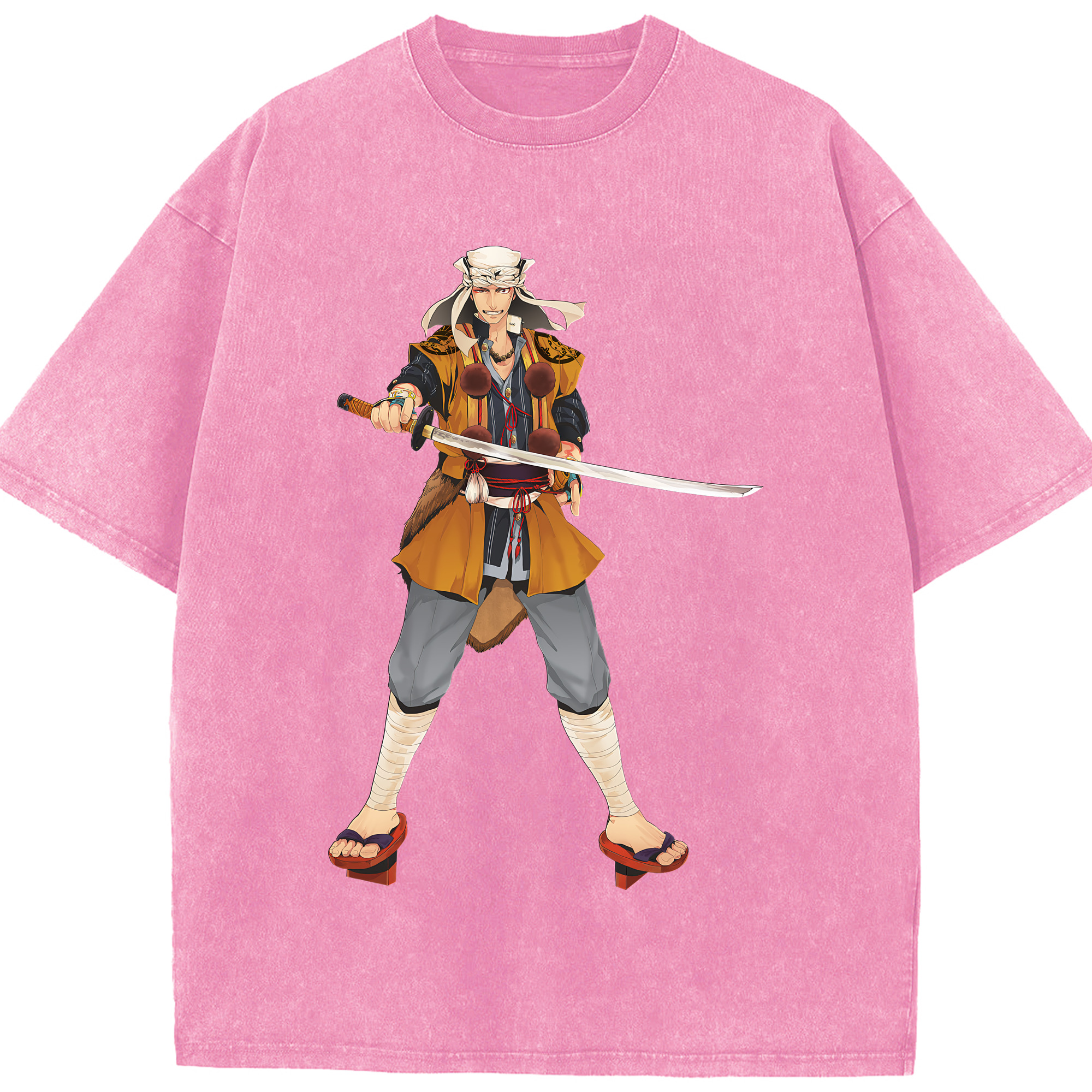 （画像用） 刀剣乱舞 Touken Ranbu 綿100% ヴィンテージ風 半袖Tシャツ（フロントプリント）
